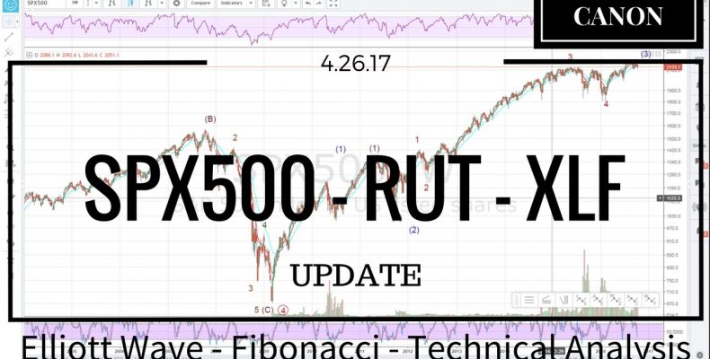04/26/17 — SPX500 RUT XLF Elliott Wave Market Analysis